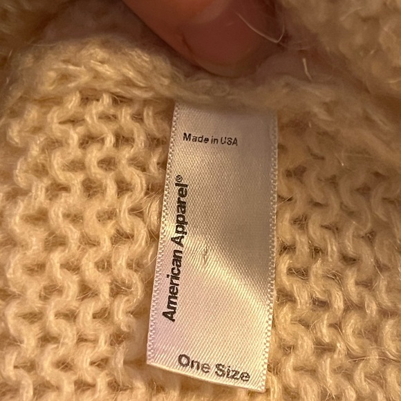 American Apparel Cream Mohair Cardigan - Picture 9 of 9